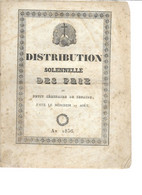 88 - Vosges - Senaide - Petit Séminaire - Distribution Des Prix - 1836 - 1801-1900