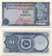 Malaysia 1 Ringgit ND 1967 P-1 UNC Prefix B/24 - Malesia