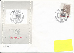 Denmark Cover 23-10-1994 Single Franked With A Stamp From Souvenir Sheet Nordia 94 - Lettres & Documents