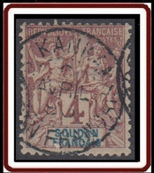 Soudan Français 1894-1900 - Kankan / Soudan Français Sur N° 5 (YT) N° 5 (AM). Oblitération. - Used Stamps