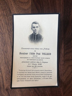 Fontenay Le Comte , Professeur Institution St Joseph Mr L'Abbé Paul VOLLARD Décédé  * Carte Décès Image Pieuse Holy Card - Fontenay Le Comte