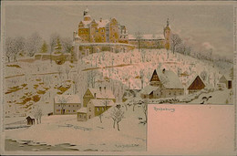 AK GERMANY - LUNZENAU / ROCHSBURG - LITHO. BY RUD HOFFMANN - 1900s  (12821) - Lunzenau
