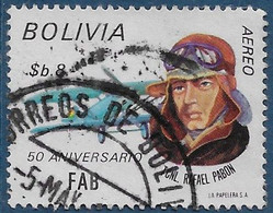 Yvert Poste Aérienne 317 - 1974 - 50e Ann. Des Forces Aériennes - Biplan - Bolivien
