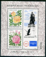 HUNGARY 1986 AMERIPEX Stamp Exhibition Block MNH / **.  Michel Block 184 - Unused Stamps