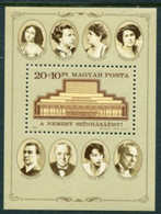 HUNGARY 1986 National Theatre Block MNH / **.  Michel Block  186A - Nuevos