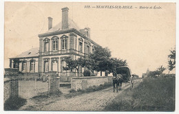 CPA - NEAUFLES-SUR-RISLES (Eure) - Mairie Et Ecole - Autres & Non Classés