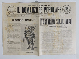 06974 Il Romanziere Popolare N.7 1911 - Daudet - Tartarino Sulle Alpi - Nouvelles, Contes