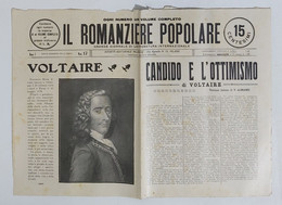 06988 Il Romanziere Popolare N.17 1911 - Voltaire - Candido E L'ottimismo - Nouvelles, Contes