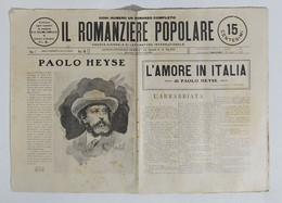 06992 Il Romanziere Popolare N.4 1911 - Heyse - L'amore In Italia - Sagen En Korte Verhalen