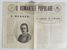 06993 Il Romanziere Popolare N.5 1911 - E. Werner - Il Segreto Di Elfrieda - Erzählungen, Kurzgeschichten