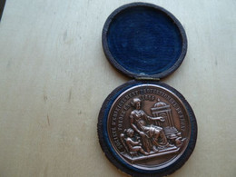 DA-085 Médaille Cuivre Société D'Enseignement Professionneldu Rhône Langue Allemande1ere Année Mr Comte Emile 1878 - Coppers