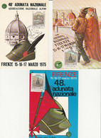 48° ADUNATA NAZIONALE ALPINI 1975 Firenze 3 Cartoline Non Viaggiate ANA - Manifestations