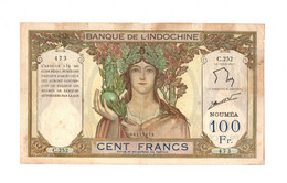 French New Caledonia 100 Francs ND 1962 P-42 VF. - Nouméa (Neukaledonien 1873-1985)