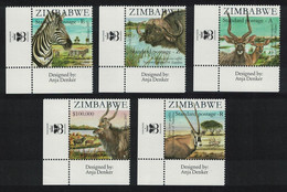 Zimbabwe Buffalo Zebra Oryx Nyala Fauna SAPOA 5v Corners T1 2007 MNH SG#1244-1248 CV£9.50 - Zimbabwe (1980-...)