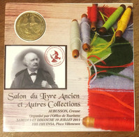 23 AUBUSSON CAPITALE DE LA TAPISSERIE + ENCART MDP 2009 MÉDAILLE MONNAIE DE PARIS JETON MEDALS COINS TOKENS - 2011