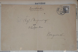 T2 BAYERN   BELLE LETTRE 1904 MUNSCHEN  POUR  BAYREUTH+ +DRUCKSACHE+ 3 P + AFFRANCH. PLAISANT - Ganzsachen