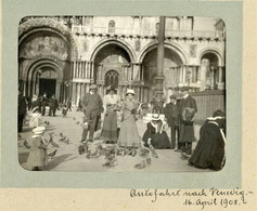 Foto Auto-Fahrt Nach Venedig, Venezia,16.4.1908,5 Foto,Original, Markusplatz, Gondelfahrt, Dogenpalast - Venezia (Venice)