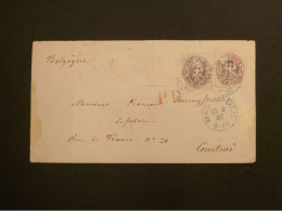 T2 PRUSSEN   BELLE LETTRE  1867  BERLIN POUR COURTRAI  BELGIQUE   + AFFRANCH. PLAISANT - Lettres & Documents