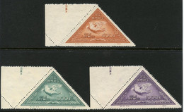 CHINA PRC -  REPRINTS  Unused. Issued Without Gum.  1951 Set C10 MICHEL # 113-115 II. With Tabs.. UNUSUAL - Official Reprints