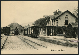 Bière - La Gare Au Début Du Siècle (BAM) - Coll. JL Rochaix - Edit. BVA (carte Moderne) - Voir 2 Scans Larges - Bière