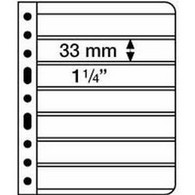 Kunststoffhüllen VARIO, 7er-Einteilung, Schwarz, 5er Pack - Buste Trasparenti