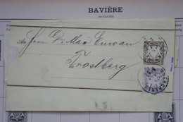 T3 BAYERN   BELLE LETTRE  1901 MUNCHEN POUR FROSBERG  ?  ++ AFFRANCH. PLAISANT - Postal  Stationery