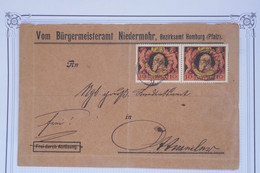 T3 BAYERN   BELLE LETTRE PRIVEE 1911 HAMBURG POUR MUNCHEN   ? BAVIERE  +PAIRE DE N°93 + AFFRANCH. PLAISANT - Covers & Documents