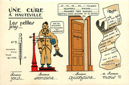 Hauteville * 2 CPA Illustrateur * Une Cure à Hauteville * Santé Médecine Thermal - Hauteville-Lompnes