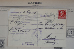 T4 BAYERN   BELLE CARTE CENSURE PRIVEE 1919 MUNCHEN POUR AARAU SCHWEIZ   ++ AFFRANCH. PLAISANT - Brieven En Documenten