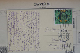 T4 BAYERN   BELLE CARTE  1911 NURNBERG POUR KOSTANZ SCHWEIZ   +N°92+ AFFRANCH. PLAISANT - Brieven En Documenten