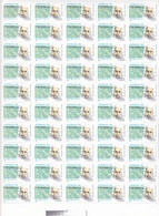 NOBEL PRIZE,ALBERT EINSTEIN, 1996 STAMPS IN SHEET OF 50 ,MNH, ROMANIA. - Albert Einstein