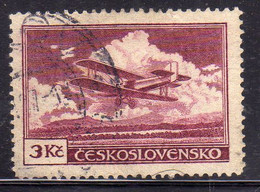 CZECH REPUBLIC REPUBBLICA CECA CZECHOSLOVAKIA CESKA CECOSLOVACCHIA 1930 AIR POST MAIL AIRMAIL SMOLIK S19 3K USED USATO - Airmail