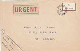 Affranchissement Pour Paquet Poste URGENT 2.750 KILO Le 12 9 1968 Pour La France N)°20 SEUL - Fictifs