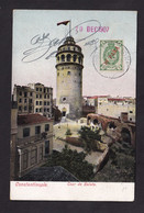 DDBB 483 - Russie/Turquie - Carte-Vue TP Levant Russe CONSTANTINOPLE Turquie 1907 Vers Anvers - Levante