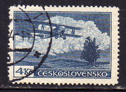 CZECH REPUBLIC REPUBBLICA CECA CZECHOSLOVAKIA CESKA CECOSLOVACCHIA 1930 AIR POST MAIL AIRMAIL SMOLIK S19 4K USED - Poste Aérienne