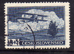 CZECH REPUBLIC REPUBBLICA CECA CZECHOSLOVAKIA CESKA CECOSLOVACCHIA 1930 AIR POST MAIL AIRMAIL SMOLIK S19 4K USED - Poste Aérienne