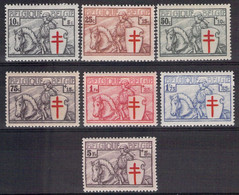 COB 394/400 MNH** - Antituberculeux Série Dite " Chevalier " - 1934 - BIEN CENTRES - 1929-1937 León Heráldico