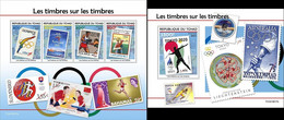 Tchad 2021, Olympic On Stamps, Athletic, Swimming, Sidney 2000, Tokyo 2020, 4val In BF+BF - Zomer 2000: Sydney - Paralympics