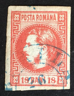 1868 - Romania - Prince  Carol - 18 B . Used - A2 - 1858-1880 Moldavia & Principality