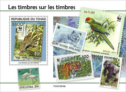 Tchad 2021, WWF On Stamps, Gorilla, Enron, Tiger, BF - Gorilles