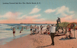 CPA - MYRTLE BEACH -- Looking Toward 2nd Ave. Pier ... - Myrtle Beach