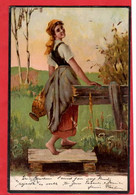 Delcampe - MAIDEN WITH WTER JUG RAPHAEL TUCK SERIES   Pu 1903 - Tuck, Raphael