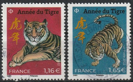 FRANCIA 2022 - Année Du Tigre - Cachet Rond - Oblitérés