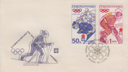 Enveloppe  FDC  1er  Jour   TCHECOSLOVAQUIE   Jeux  Olympiques  D' Hiver   SAPPORO   1972 - Winter 1972: Sapporo