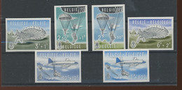 113-1138.Parachutes. 1960  Tirage 300 Séries  Seulement ** LUXE. N_132 Ou 134 Au Verso - 1941-1960