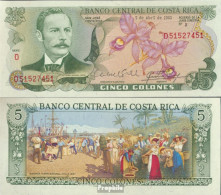Costa Rica Pick-Nr: 236d (1983) Bankfrisch 1983 5 Colones - Costa Rica