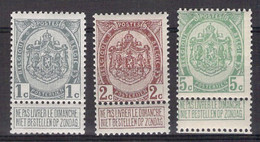 COB 81/83 MNH ** - 1907  - Type Armoiries - 1893-1907 Armarios