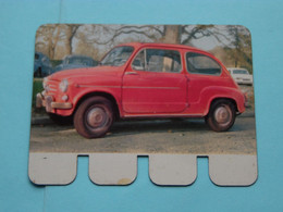 FIAT 600 D - Coll. N° 73 NL/FR ( Plaquette C O O P - Voir Photo - IFA Metal Paris ) ! - Tin Signs (vanaf 1961)