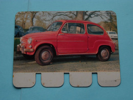 FIAT 600 D - Coll. N° 73 NL/FR ( Plaquette C O O P - Voir Photo - IFA Metal Paris ) ! - Tin Signs (after1960)