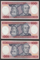 3 BILLETS Brazil 100 Cruzeiros   ( NEUF ) - Brésil